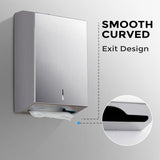 Paper Towel Dispenser Wall Mount - Multifold Trifold Paper Towel Dispensers, Large Capacity V1258-DP02-C-1426