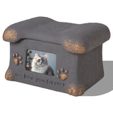 Pet Urn for Dogs and Cats Ashes,Photo Frame Handmade Cremation Urn,Memorial Keepsake for Loss of V1107-135-73960-GRY