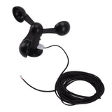 Anemometer Sensor Wind Speeds Cup with 8M Waterproof Cable 4cm Mounting Hole Anti Interference 3 V1294-YM0706-3111230214811