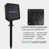Set of 8 Cane Christmas Decorations Solar Energy Christmas Crutch Ground Lamp Outdoor Plug-in V1107-124-63472