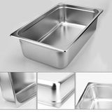 SOGA 6X Gastronorm GN Pan Full Size 1/1 GN Pan 15cm Deep Stainless Steel Tray GASTRONORMPANS5405X6