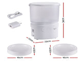 i.Pet 5L Automatic Pet Feeder Dual Bowl Smart Dispenser APP Control Cats Dogs PET-FEEDER-5DL-WIFI-BK