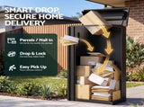 Gardeon Parcel Letterbox Drop Box Package Slot MailBox Black PDB-L-98-BK