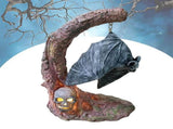 Halloween Resin Pumpkin Bat Decorations Lights Halloween Decor Lanterns Night Light Lamp V1294-YM0715-10347030