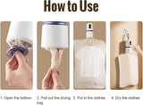 Portable Clothes Dryer, Mini Electric Foldable Dryer with Drying Bag, 360 Degree Hot Air Drying with V1189-LC-RY-00306