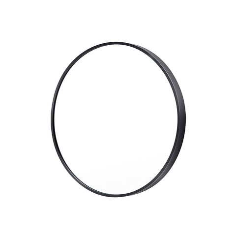 Wall Mirror Round Aluminum Frame Bathroom 50cm BLACK V274-FT-BM-ALUR-BK50