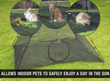 Outdoor Cat Enclosures Indoor Cats Portable Tent, Cat Tunnel, Playhouse Play Tents Small Animals V324-PTLGTENT