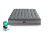 INTEX Queen Dura-Beam Standard Downy Easy Comfort Air Mattress 10 w/ Hand Pump 64765 V1032-IXQUEENDOWNY_64765