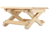 Foldable Solid Wood Small Square Bench Rural Styles Bench Ergonomic Design Fine Workmanship V1294-YM0901-JY16204