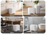 Cefito 20L Trash Bin Steel Pedal Bins Soft Close Kitchen Rubbish Waste Can White RB-20L-1C-WH