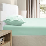 Ramesses 2000TC Bamboo Embossed Fitted Sheet Combo Set Aqua Queen V442-KIT-FITTEDSS-2000TCBAMBOO-AQUA-QS