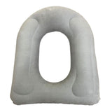 Inflatable Portable Raised Seat With Base For Enhanced Bathroom And Comfort V1366-AZ2-W-16886