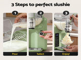 Devanti 5in1 Slushie Machine Ice Cream Maker 2L Sage Green SLS-CR02-2L-SGN
