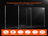 Plexiglass Acrylic Sheet, 2-Pack Plastic Sheets, 610 x 914 mm 6 mm Thick Clear Plastic Cast V952-YJBL2436INCHGD23KV0