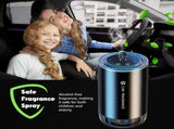 Smart Car Air Freshener with Starry Lights Projector Automatic Aroma Diffuser, 3 Modes, V1107-SMART CAR AIR FRESHENER