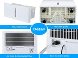 Devanti 30L/Day Dehumidifier Home Air Dryer Mould Moisture 4.7L Tank DH-B-30L-WH