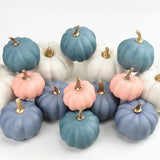 16Pcs Artificial Autumn Pumpkins Fake Foam Pumpkins for Halloween Thanksgiving Halloween Decoration V1294-YM0710-10296438