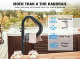 Hot Tub Handrail, 360 Rotatable Spa Side Handrail with 48"-63" Adjustable Height, Rust-proof V952-RSYGFS63YC00CR39BV0