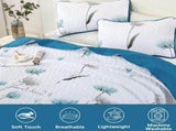 Teal Floral Dream Bedspread Coverlet 3 Piece Set V745-AC080908Q13U