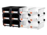 Plastic Stackable Bins, 37.7 x 21.5 x 18 cm , Plastic Containers for Organizing & V952-DDWLX12GZ14L7T773001V0