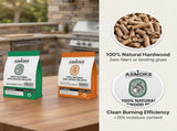 ASMOKE 4-Piece Premium Wood Pellet Variety Pack - Oak & Apple V642-XFAS-MIX-WO-PEL-AP-OAK-5LBSX4