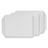 3PCS Colorful Food Tray Rectangle Thickened Binaural Plastic Tray Heat Resistance Stackable V1294-YM0523-3118220042012