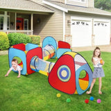 5 in 1 Kids Play Tent with Tunnel, Basketball Hoop for Boys, Girls, Babies and Toddlers, V952-PPSDZPX5DCS0ZMG6CV0