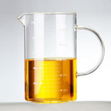 Large 1000ml Clear Borosilicate Glass Measuring Cup with Direct Fire Heat Resistance LSB-59229