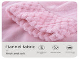 White 3XL size Plush Flannel Robe for Couples - Thickened Warm Bathrobe with Shawl Collar, Soft V888-ELOSUNG50093