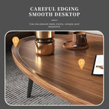 Coffee Table Living Room Accent Oval Table Contemporary Style Leisure Tea Table V488-TBS-BK