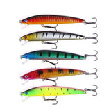 43-Pack Fishing Lure Wobbler Minnow Mixed Color V1237-ZY-506-0125