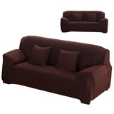 Coffee Color Dustproof Elastic Soft Polyester Sofa Cover Protector Furniture SlipcoversDouble People V1294-YM0901-3117200110012