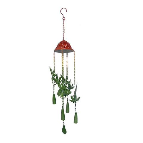 Hanging Birds Chime w Bell 13cm V637-74158BRD