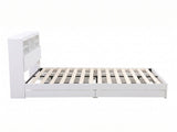 Artiss King Single Bed Frame with Storage, 4 Drawers, USB and Night Light White WBED-F-TAMBUR-KS-WH-ABC