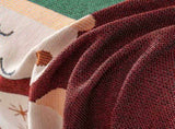 180 x 340 CM Christmas Jacquard Chenille Sofa Cover Throw Blanket with Tassel Fringe , V888-ELOSUNG52344