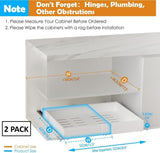 CARLA HOME 2 Pack Pull Out Cabinet Organizer Expandable for Cabinets with Adjustable Slide Out V178-36221