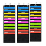 3Pcs Scrapbook Paper Storage, 12 x 12 Inch Hanging Paper Storage Bags with Door Hooks for V1366-AZ2-W-16195
