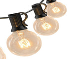 String Light IP44 Waterproof 50FT 50 Bulbs 4 Spare Bulbs Plug in G40 Tungsten String Light for V1294-YM0901-3111240163911