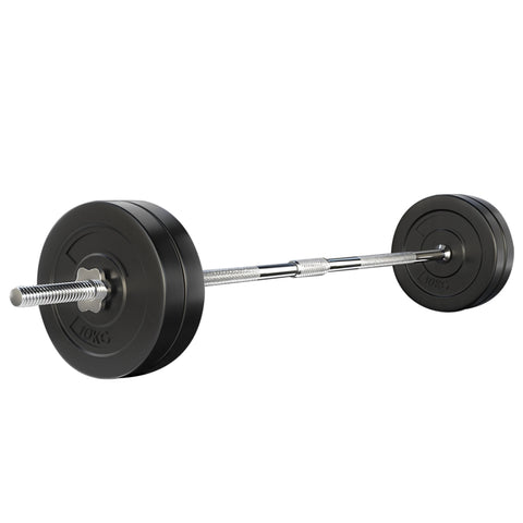 Everfit 48kg Barbell Set Weight Plates Bar Lifting Bench 168cm FIT-K-BB-SET-40KG