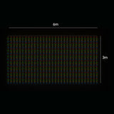 LED Curtain Lights 6mx3m 600 Multi-Color V720-XL0925