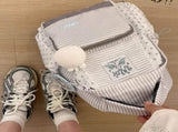 Backpack Whimsical Backpack Cute Stripe Bookbag, for Elementary & Middle & Hight School Ages 4-17 V1370-AZ4-16517