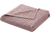 Cotton Waffle Blanket - Air Conditioning Blanket/Throw/Summer Quilt, 200*230cm,Bean Paste Color V888-ELOSUNG15980