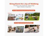 Dog Wheelchair for Back Legs, Lightweight 2 Wheels Pet Wheelchair, Height, Width & Length V952-CWLYLLSDHLLLEG3Z4001V0