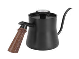 650ml Hanging Ear Hand Coffee Pot Stainless Steel Drip Type Coffeeware Tool with ThermometerBlack V1294-YM0901-3118210062311