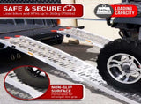 Kartrite 2 x Aluminium ATV Loading Ramp Foldable - Silver ATV-01A-SL-2