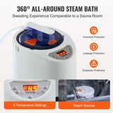 Portable Steam Sauna Tent Full Size 1000W Personal Sauna Blanket W/ Chair, 880 x 880 x 1600 mm V952-ZQBXSSNQCCS14E7Q1V3