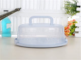 Lksixu Cake Box Round Cake Stand with Lid and Foldable Handle 10 Inch Portable Cake Container Cake V1189-WXFWAL-20260326-02791