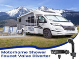 RV Shower Faucet Set with Handheld Showerhead and Hose, 4 Inch Metal Fixture for Camper Trailer, V1189-LC-LY-00125