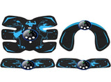 Black and Blue Ultimate EMS Muscle Stimulator Kit - USB Rechargeable Abdominal & Full Body Toner for V888-ELOSUNG36063
