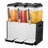 Commercial Beverage Dispenser, 3 Tanks 12 L Per Tank Juice Dispenser, 370W Stainless Steel Ice Tea V952-SYYLJJBSJXS1AAIQKV3
